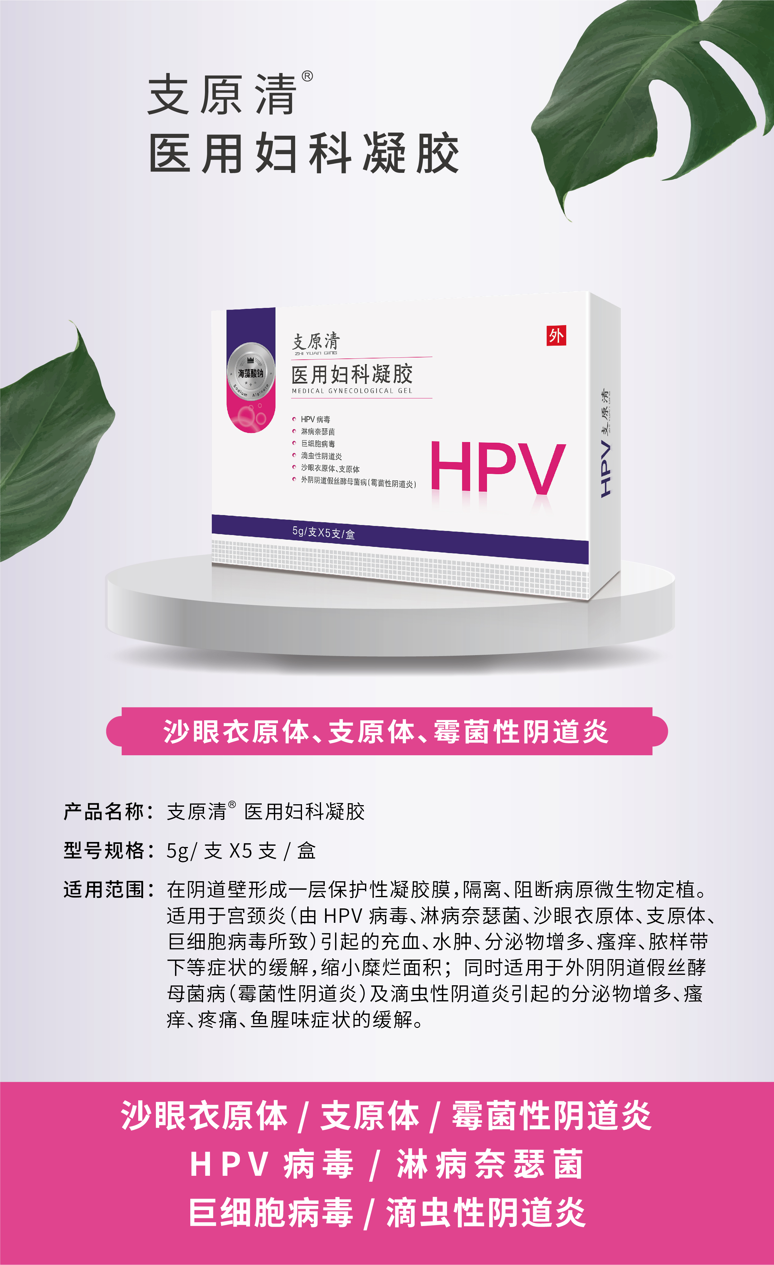 海藻酸钠HPV凝胶